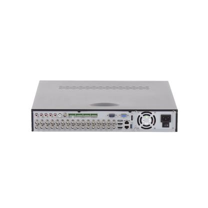 DVR 32 Canales TurboHD + 16 Canales IP / 3K Lite / 5 Megapixel Lite / 4 Bahías de Disco Duro / Audio por Coaxitron / AcuSense / POS / Videoanalisis / 16 Entradas y 4 salidas de Alarma