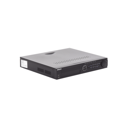 DVR 32 Canales TurboHD + 16 Canales IP / 3K Lite / 5 Megapixel Lite / 4 Bahías de Disco Duro / Audio por Coaxitron / AcuSense / POS / Videoanalisis / 16 Entradas y 4 salidas de Alarma