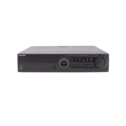 DVR 16 Canales TurboHD + 8 Canales IP / 3K / 5 Megapixel /  8 Bahías de Disco Duro / 16 Entradas de Audio Fisicas (Microfono por Separado) / Audio por coaxitron / Acusense / 16 Entradas de Alarma / POS / H.265+