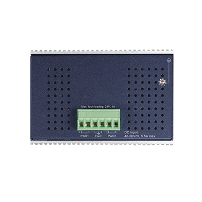 Switch Industrial PoE no administrable de 8 Puertos 10/100TX 802.3at,  Hasta 240 W, Combo TP / SFP Gigabit TP / SFP  (-40 ~ 75 grados C)