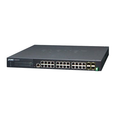 Switch Capa 3 Industrial de 24 puertos 10/100/1000T + 4 puertos 1000X SFP
