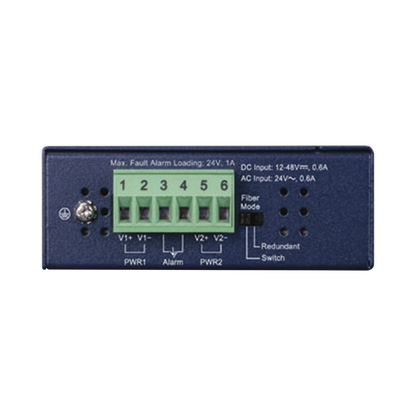 Convertidor de Medios Industrial de 1 Puerto Ethernet 10/100/1000 Base-T a 2 Puertos SFP 100/1000/2500 Base-X