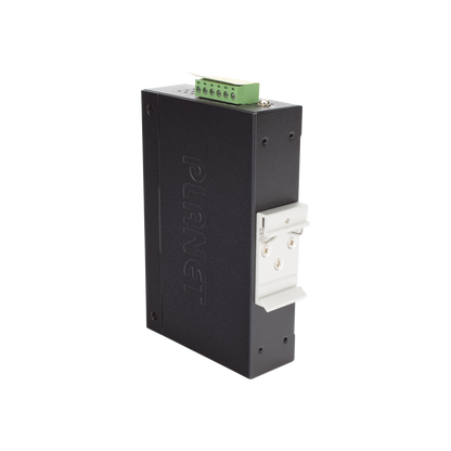 Convertidor de Medios PoE Industrial, Puerto SFP 1000BASE-SX/LX a Puerto RJ45 Gigabit con Salida PoE 802.3at (Hasta 30 W).