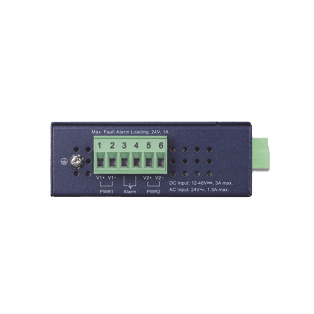 Convertidor de Medios PoE Industrial, Puerto SFP 1000BASE-SX/LX a Puerto RJ45 Gigabit con Salida PoE 802.3at (Hasta 30 W).