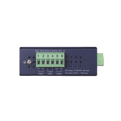 Convertidor de Medios PoE Industrial, Puerto SFP 1000BASE-SX/LX a Puerto RJ45 Gigabit con Salida PoE 802.3at (Hasta 30 W).