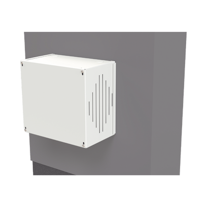 Gabinete para Resguardo de Sirena de 30 W (SF581A o SF581L No incluida), Preparación para Tamper (No incluido).