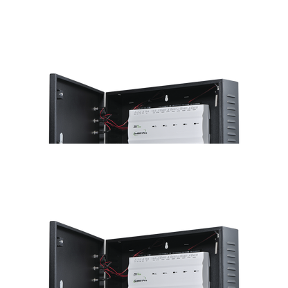Controlador de Acceso 2 Puertas / 20,000 Huellas / 30,000 Tarjetas / ADMS PUSH / TCP/IP / Gabinete y Fuente 12V/5A