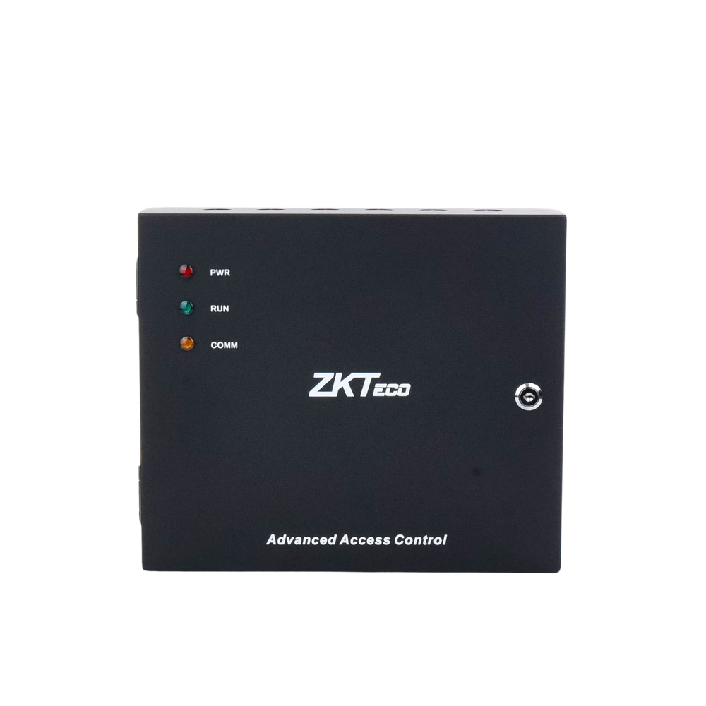 Controlador de Acceso 4 Puertas / 3,000 Huellas 30,000 Tarjetas / TCP/IP / Gabinete Metálico y Fuente 12V 5A