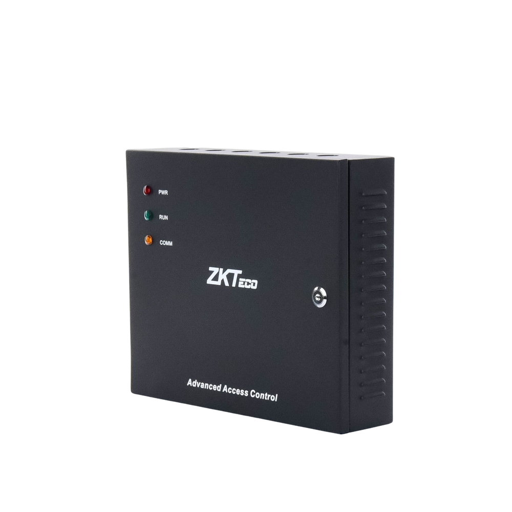Controlador de Acceso 4 Puertas / 3,000 Huellas 30,000 Tarjetas / TCP/IP / Gabinete Metálico y Fuente 12V 5A