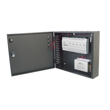 Controlador de Acceso 4 Puertas / 20,000 Huellas 30,000 Tarjetas / ADMS PUSH / TCP/IP / Gabinete y Fuente 12V 5A
