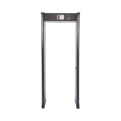 Arco Detector de Metales de 18 Zonas con Anclaje para Fijarse al Piso. Incluye Sensor IR para evitar falsas Alarmas / Certificado por la Administración Federal de Aviación de EE. UU. (FAA)
