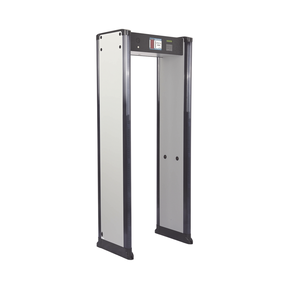 Arco Detector de Metales de 18 Zonas con Anclaje para Fijarse al Piso. Incluye Sensor IR para evitar falsas Alarmas / Certificado por la Administración Federal de Aviación de EE. UU. (FAA)
