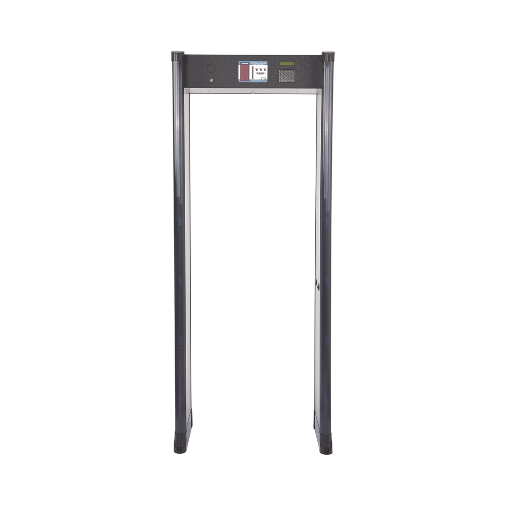 Arco Detector de Metales de 6 Zonas con Anclaje para Fijarse al Piso. Incluye Sensor IR para evitar falsas Alarmas / Certificado por la Administración Federal de Aviación de EE. UU. (FAA)