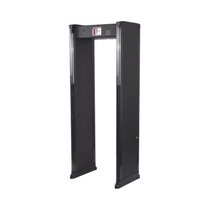 Arco Detector de Metales de 6 Zonas para Intemperie con Anclaje para Fijarse al Piso. Incluye Sensor IR para evitar falsas Alarmas / Certificado por la Administración Federal de Aviación de EE. UU. (FAA)