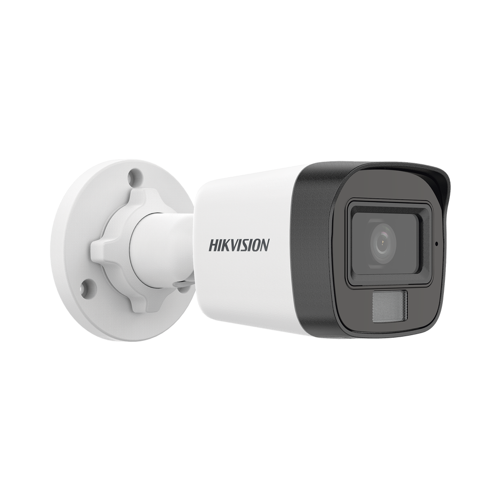 [Dual Light] Bala IP 2 Megapixel (1080p) / Lente 2.8 mm / Ángulo de visión 101° / 20 mts IR + 15 mts Luz Blanca / Micrófono Integrado / ACUSENSE Lite / Exterior IP67 / PoE / dWDR / H.265+ / ONVIF