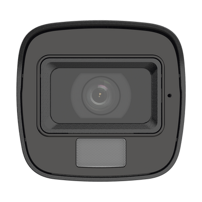 [Dual Light] Bala IP 2 Megapixel (1080p) / Lente 2.8 mm / Ángulo de visión 101° / 20 mts IR + 15 mts Luz Blanca / Micrófono Integrado / ACUSENSE Lite / Exterior IP67 / PoE / dWDR / H.265+ / ONVIF
