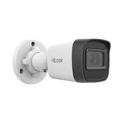 HiLook Series / Bala IP 2 Megapixel (1080p) / Lente 2.8 mm / 20 mts IR / Exterior IP67 / PoE / dWDR / H.265+ / ONVIF