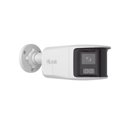 [Dual Light] Bala IP 6 Megapixel / Imagen Panorámica 180°/ PoE / Micrófono y Bocina Integrado / Exterior IP67 / Audio Bidireccional / Alarma Visual y Auditiva Integrada / Smart Supplement Light / Micro SD 512 GB