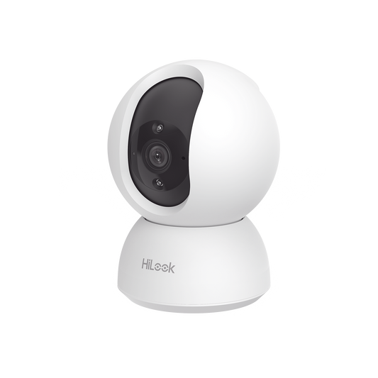 Mini Domo PT IP 2 Megapixel / Lente 4 mm / 10 mts IR / WiFi / Compatible con HiLook Vision App / Uso Residencial / Audio de Dos Vías / Memoria Micro SD / H.265+