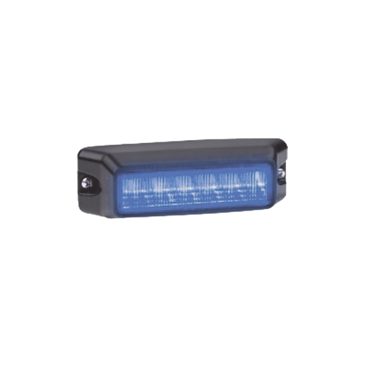 Luz auxiliar de 6 LED, Flasher Integrado, Color Azul, Mica Transparente