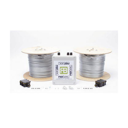 Cable Sensor Perimetral IRONCLAD / 610 m (2,000 ft) / 2 Zonas / Cerca Ciclónica / Sin Falsas Alarmas por Viento / Tarjeta LPU400 / Calibración por Software