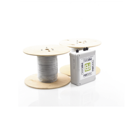 Kit de Cable Sensor Para Cerca Ciclonica IRONCLAD / 150 METROS / 2 ZONAS; 75 METROS POR ZONA / Sin Falsas Alarmas por Viento / TODO Incluido/TARJETA LPU400/ Calibración por Software
