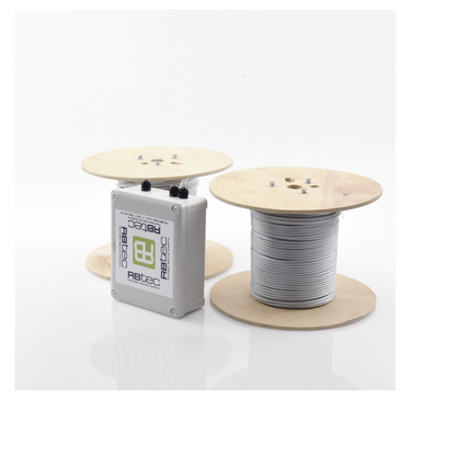 Kit de Cable Sensor Perimetral Para Cercas Ciclonicas IRONCLAD/ 305 METROS / 2 ZONAS; 152 METROS POR ZONA / Sin Falsas Alarmas por Viento / TODO Incluido TARJETA LPU400/ Calibración por Software