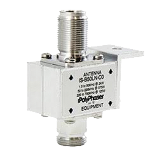 Protector Coaxial de 10MHZ a 1GHZ Con Bloqueador de DC y Conectores N Hembra, 50 Ω