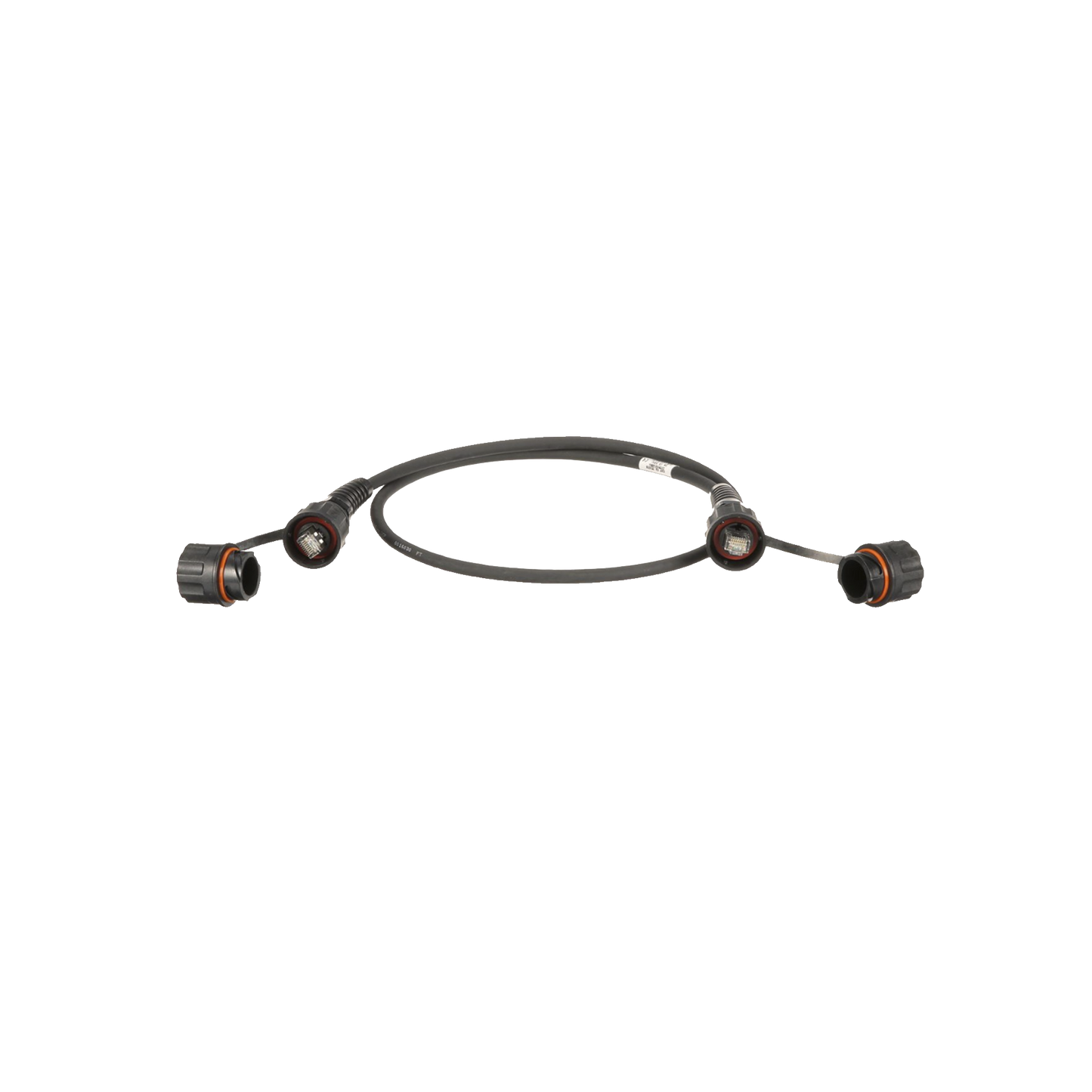 Patch Cord Cat6A IndustrialNet, Blindado S/FTP, Con Plug Industrial y Tapa en Cada Extremo, 1 Metro (3.28 Pies)