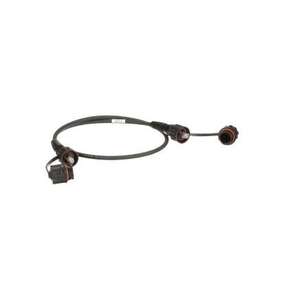 Patch Cord Cat6A IndustrialNet, Blindado S/FTP, Con Plug Industrial y Tapa en Cada Extremo, 3 Metros (9.84 Pies)