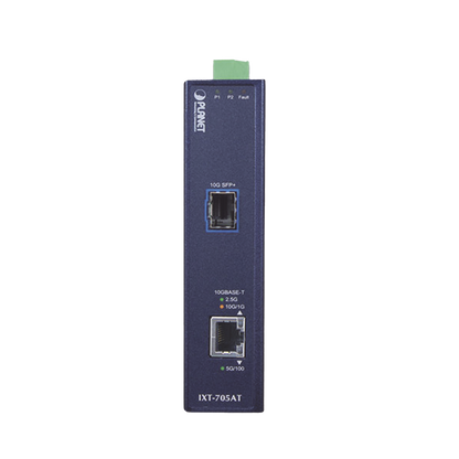 Convertidor de Medios Industrial Ethernet RJ45 10G/5G/2.5G/1G/100M a SFP+ 10GBASE-X
