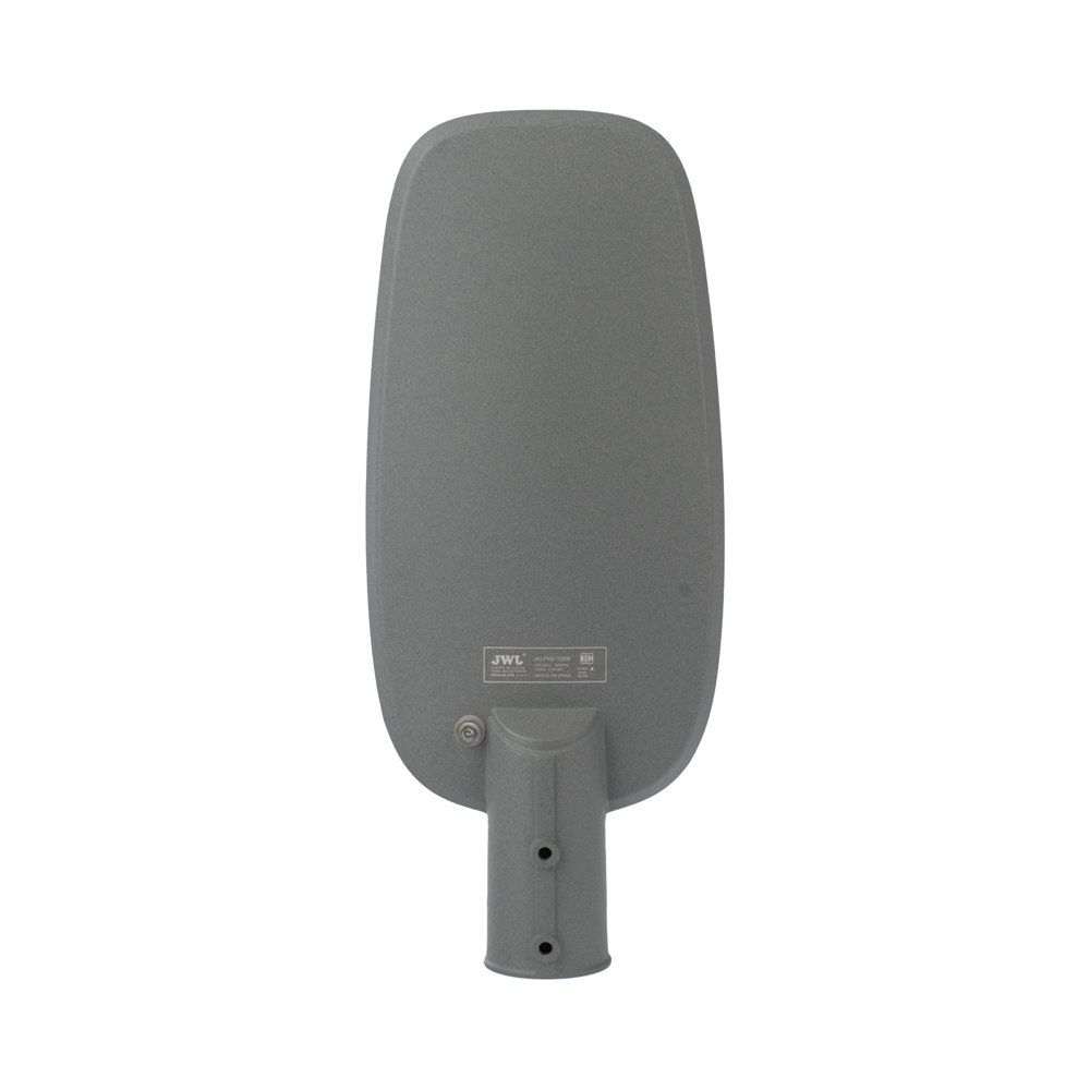 Luminaria LED  de 100 W / 100 - 265 V CA~50/60 Hz / Fotocelda  / Color Blanco/ Dimensiones 200 x 465 x 78 mm / Ángulo de Luz 135°.