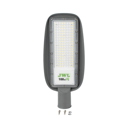 Luminaria LED  de 100 W / 100 - 265 V CA~50/60 Hz / Fotocelda  / Color Blanco/ Dimensiones 200 x 465 x 78 mm / Ángulo de Luz 135°.