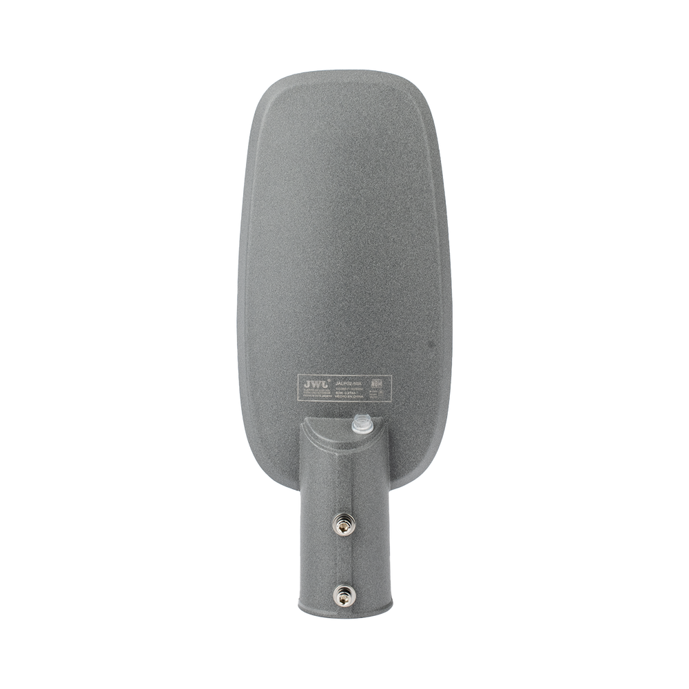 Luminaria LED de 50 W/ 100 - 265 V CA ~50/60 Hz / Fotocelda / Color Blanco/ Dimensiones 160 x 390 x 78 mm / Ángulo de Luz 135°.
