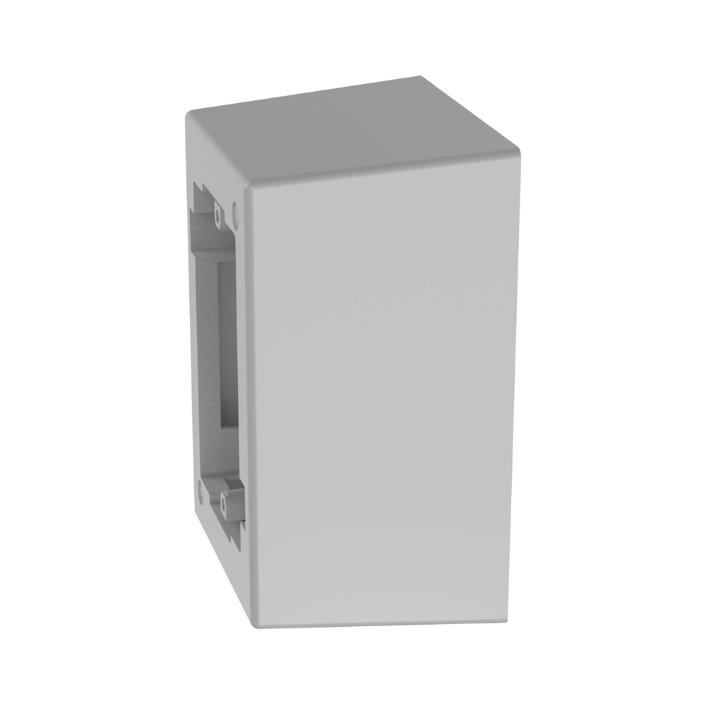 Caja de Pared Superficial de 1 Pieza, Uso Universal con Placas de Pared, con Cinta Adhesiva, Color Blanco