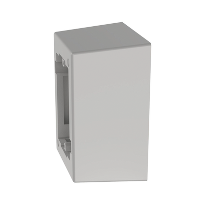 Caja de Pared Superficial de 1 Pieza, Uso Universal con Placas de Pared, con Cinta Adhesiva, Color Blanco