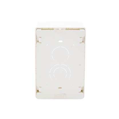 Caja de Pared Superficial, Uso Universal con Placas de Pared, con Cinta Adhesiva, Color Blanco Mate