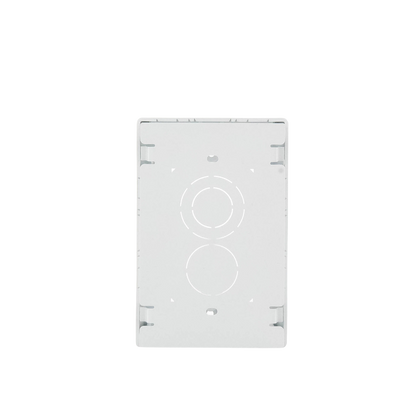 Caja de Pared Superficial, Uso Universal con Placas de Pared, con Cinta Adhesiva, Color Blanco