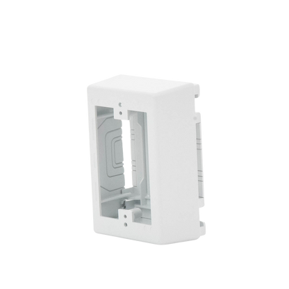 Caja de Pared Superficial, Uso Universal con Placas de Pared, con Cinta Adhesiva, Color Blanco