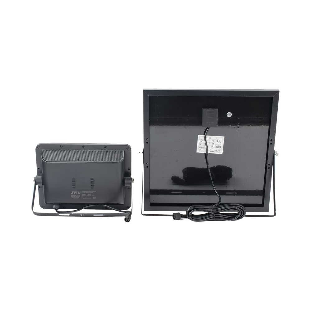 Reflector de 200 W con Panel Solar  /  Batería 3.2  V CD / T.C.C. 6 500 K / IP65.