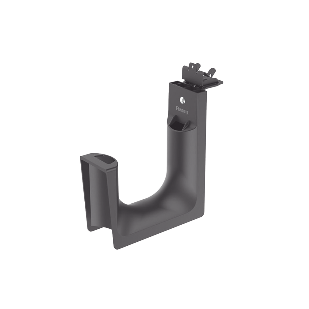 Sujetador STRONGHOLD tipo J (J-Hook), grosor de Brida 1/4", para Viga instalada con Martillo, hasta 46 Cables Cat6, Nylon 6.6 Metal, Color Negro, 1 pieza