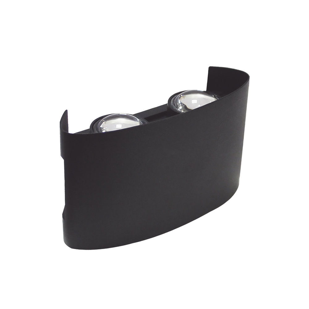 Lámpara Arbotante 4 W 220 lm / Dimensiones 120 x 80 x 40 mm / 85 - 265 Vca~ 50/60Hz / Luz Cálida 2 700 K / Uso en exterior IP 54.