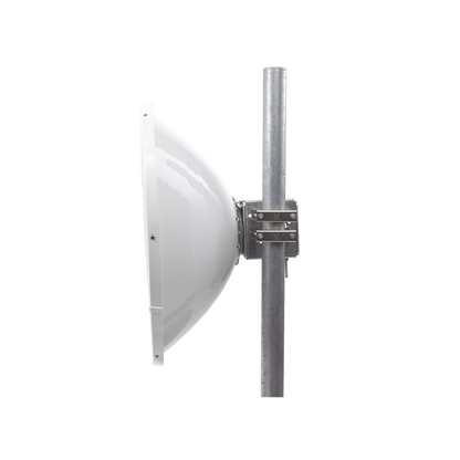 Antena Direccional de Alto Rendimiento/ Parábola profunda para mayor aislamiento al ruido / 29 ± 1 dBi / 4.9 - 6.4 GHz / Conectores N-Hembra / Fácil Montaje y Soporte de acero inoxidable / Radomo Incluido