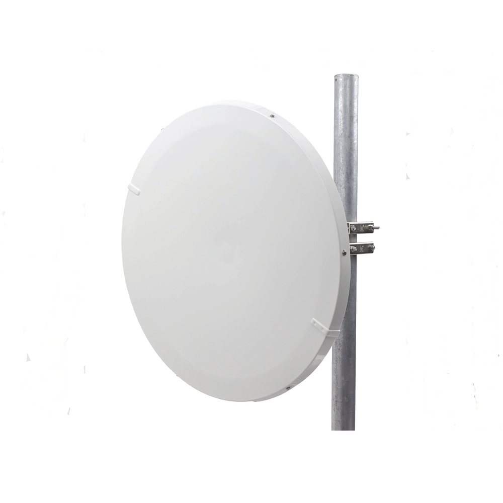 Antena Direccional de Alto Rendimiento/ Parábola profunda para mayor aislamiento al ruido / 29 ± 1 dBi / 4.9 - 6.4 GHz / Conectores N-Hembra / Fácil Montaje y Soporte de acero inoxidable / Radomo Incluido