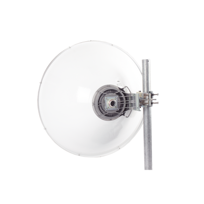 Antena Direccional de Alto Rendimiento/ Parábola profunda para mayor aislamiento al ruido/ Conector guía de onda para radio C5x y B5x / 3 ft / 4.9 a 6.4 GHz / Ganancia de 32 dBi / Soporte de acero inoxidable / Incluye montaje.