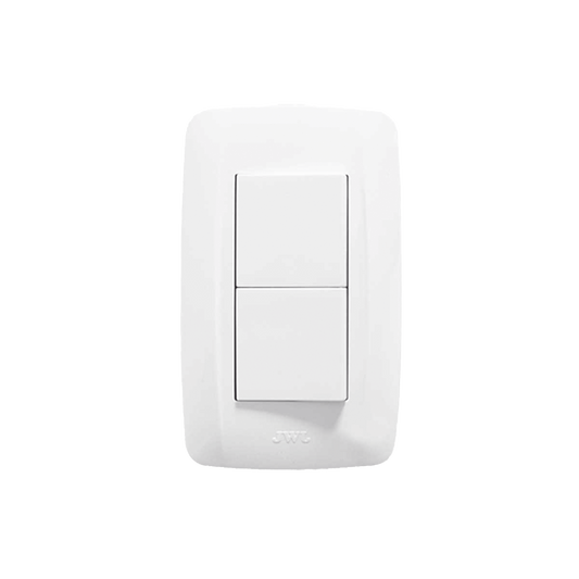 Apagador Duplex de 10 A / 127 V CA ~60 HZ  / Color Blanco.