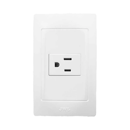 Contacto Sencillo de 127 V~60 HZ 15 A/ Color Blanco.