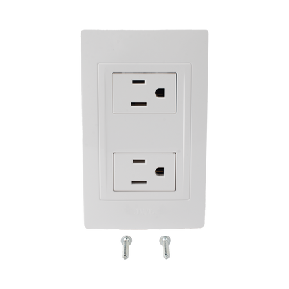 Contacto Dúplex de 127 V~60 HZ 15 A / Color Blanco.