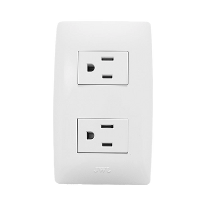 Contacto Dúplex de 127 V~60 HZ 15 A / Color Blanco.