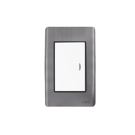 Apagador Sencillo de 10 A 127 V CA ~ 60 Hz / Placa de Acero.